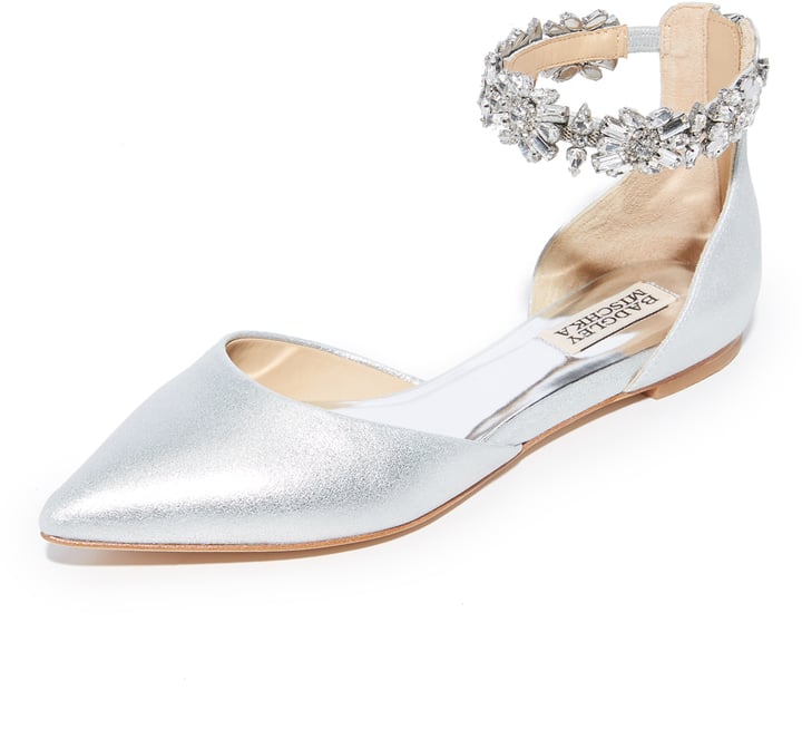 badgley mischka morgen ankle strap flat