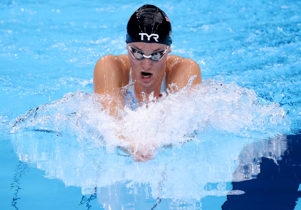 Annie Lazor Swims in the Women's 200m Breaststroke Final at the 2021 Olympics