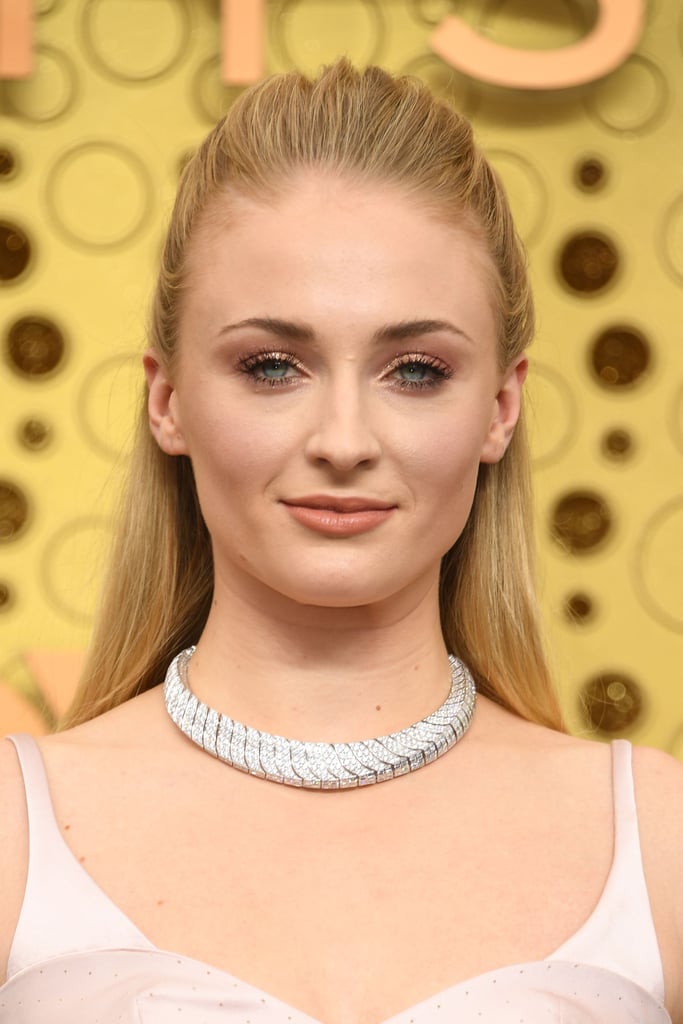 Sophie Turner's Louis Vuitton Emmys Dress Is Pink Satin