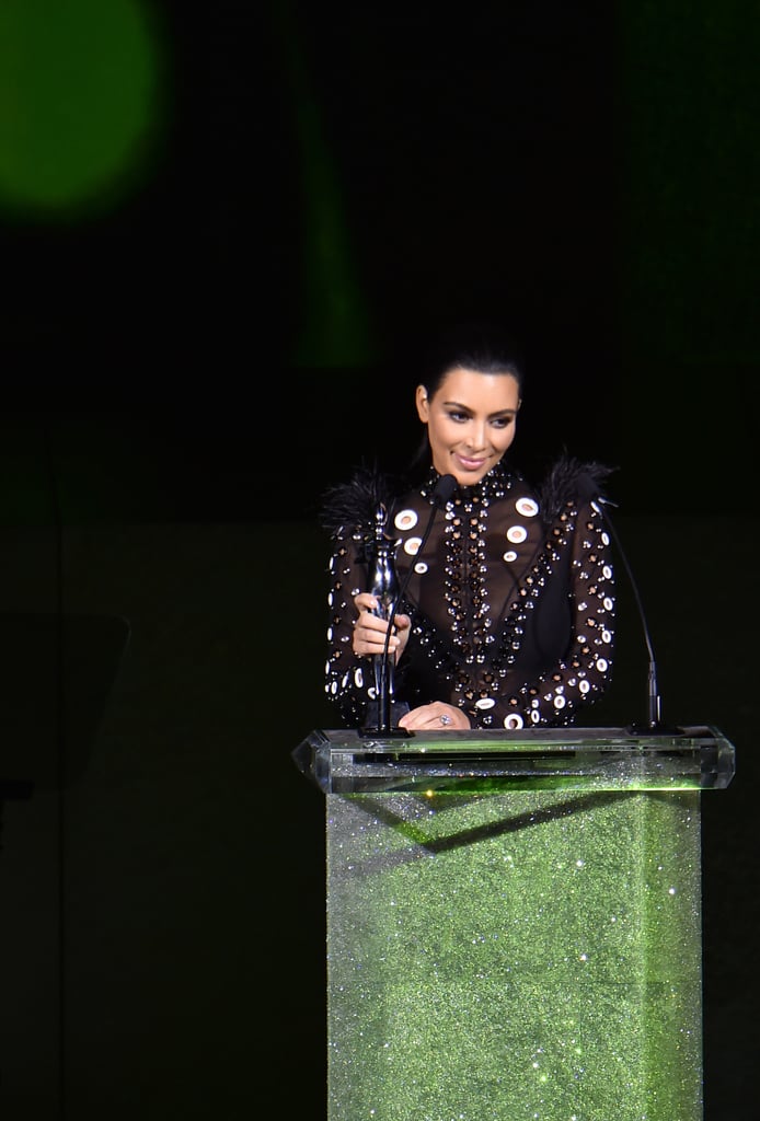 Kim Kardashian and Kanye West at CFDA Awards 2015 | Photos