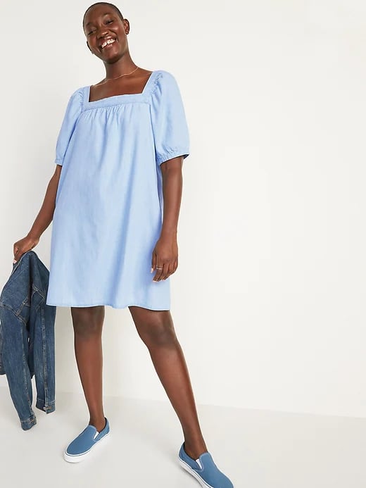 Old navy light top blue dress