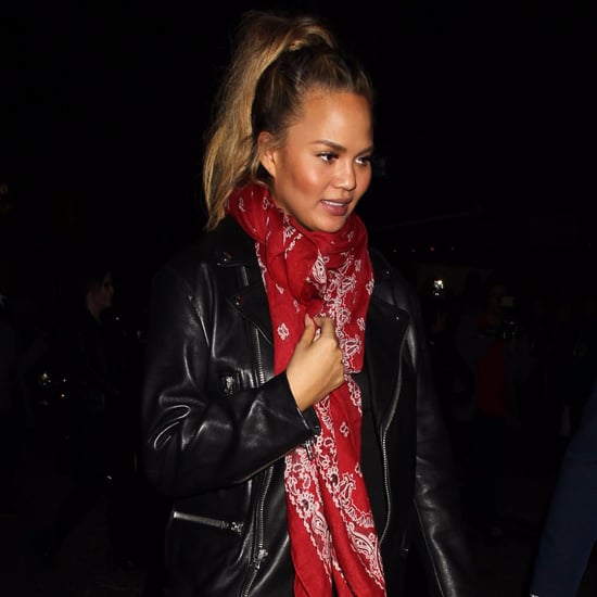 Chrissy Teigen Wearing a Bandana Scarf