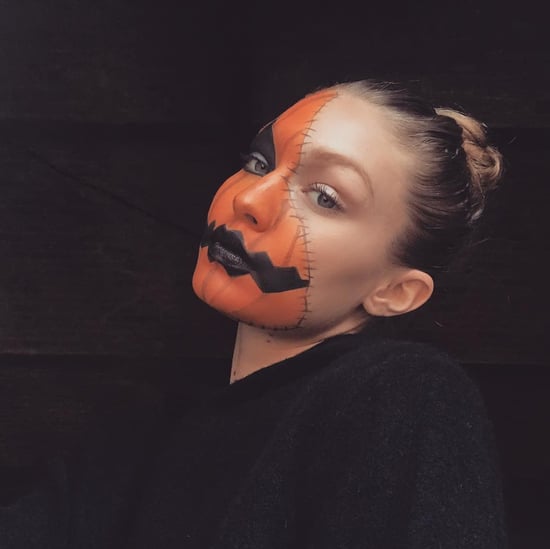 Gigi Hadid Halloween Jack-o'-Lantern Makeup 2018