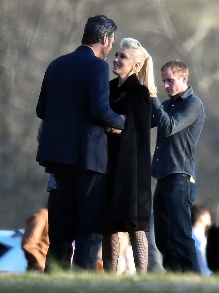 Gwen Stefani and Blake Shelton at RaeLynn's Wedding 2016