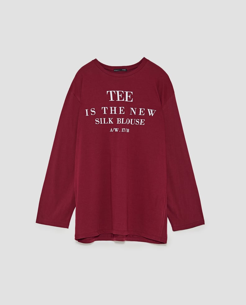 Zara Slogan T-Shirt