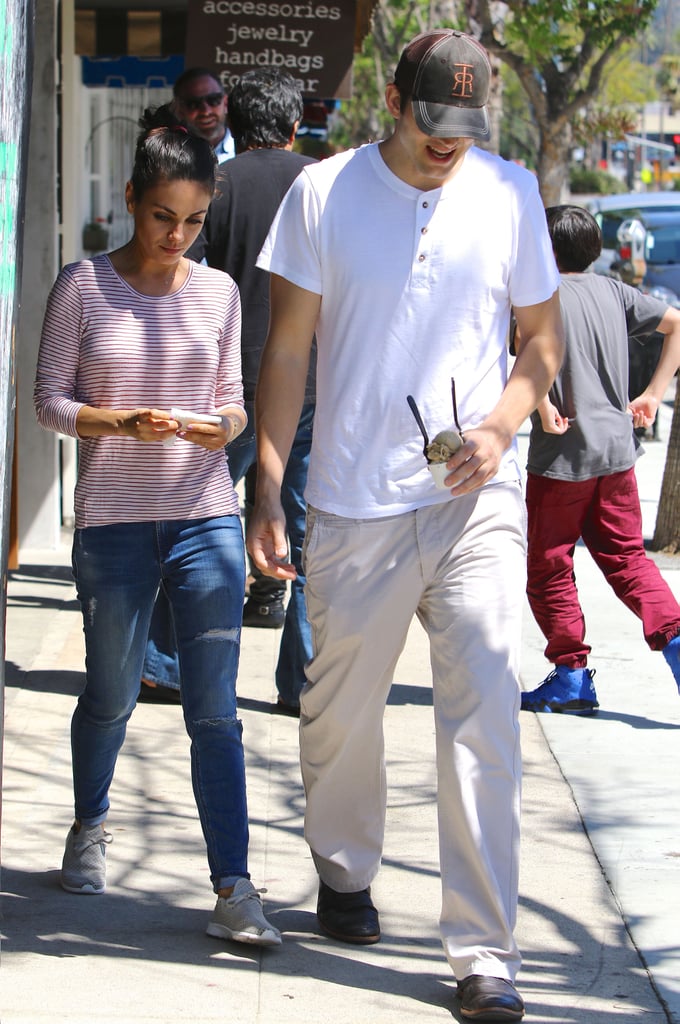 Mila Kunis and Ashton Kutcher Out in LA May 2016