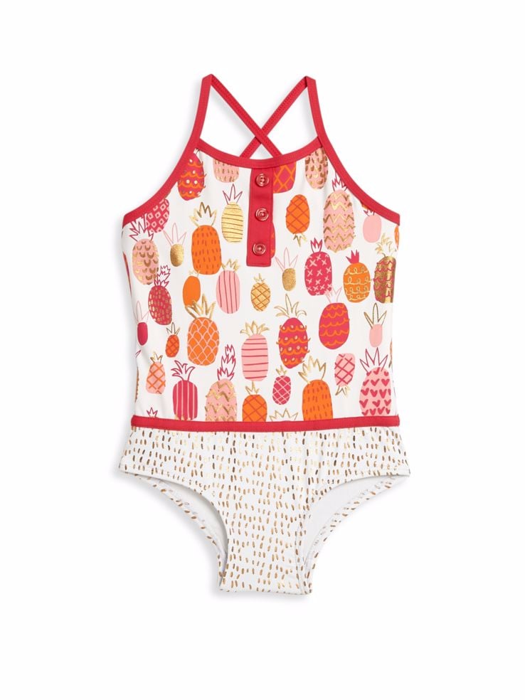 Hatley Pineapple-Printed Swimsuit