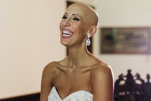 This Bride Proves Bald Is Beautiful in Her Wig-Free Wedding Photos