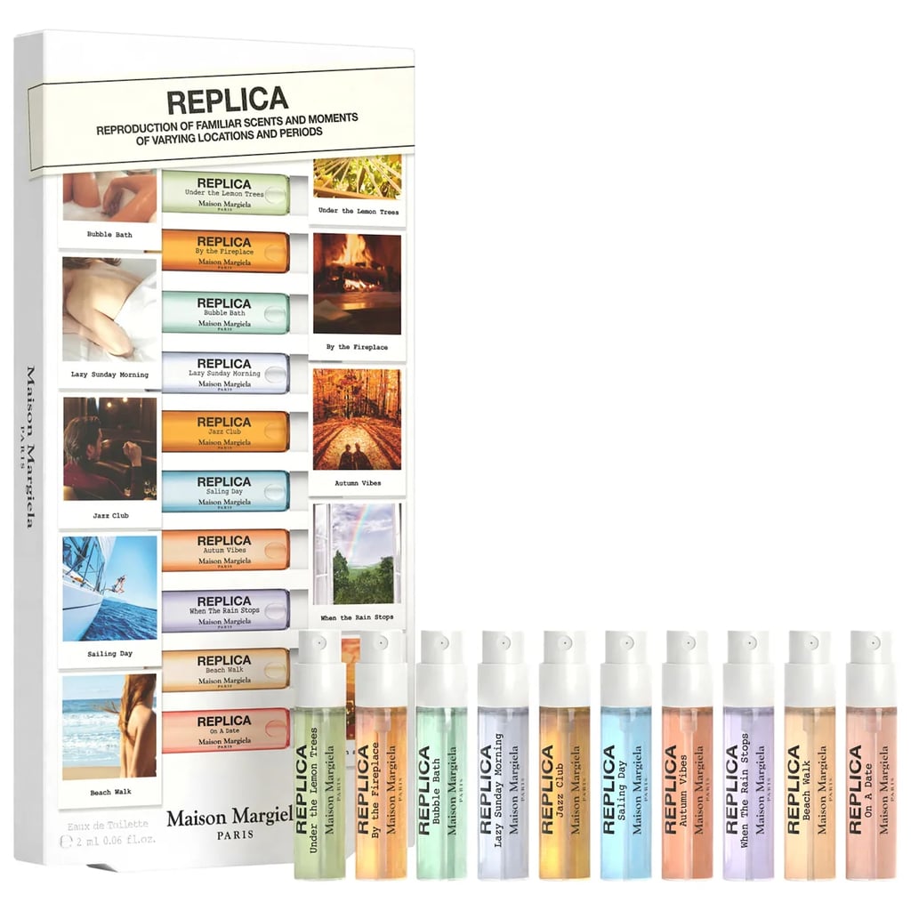 Maison Margiela 'REPLICA' Memory Box Sampler Set ($33, originally $39)
In case you're a perfume lover like me, you'd know that Maison Margiela's 'REPLICA' fragrances are simply iconic. This sampler set (that's only $33), allows you to try all of the brand's luxe scents at once, including the viral Bubble Bath. When one fragrance retails for as high as $170, this is a no-brainer purchase.