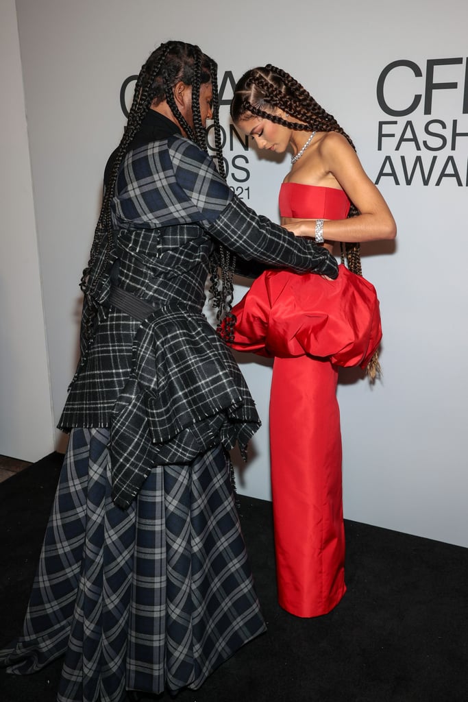 Law Roach and Zendaya at the 2021 CFDA Fashion Awards
