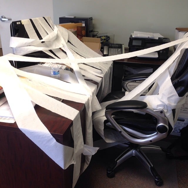 Toilet Paper Office Office Pranks POPSUGAR Money & Career Photo 23