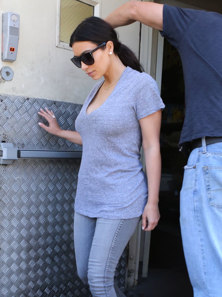 Kim Kardashian in Gray in LA | June 2014