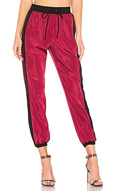 LPA Gino Pant in Burgundy & Black
