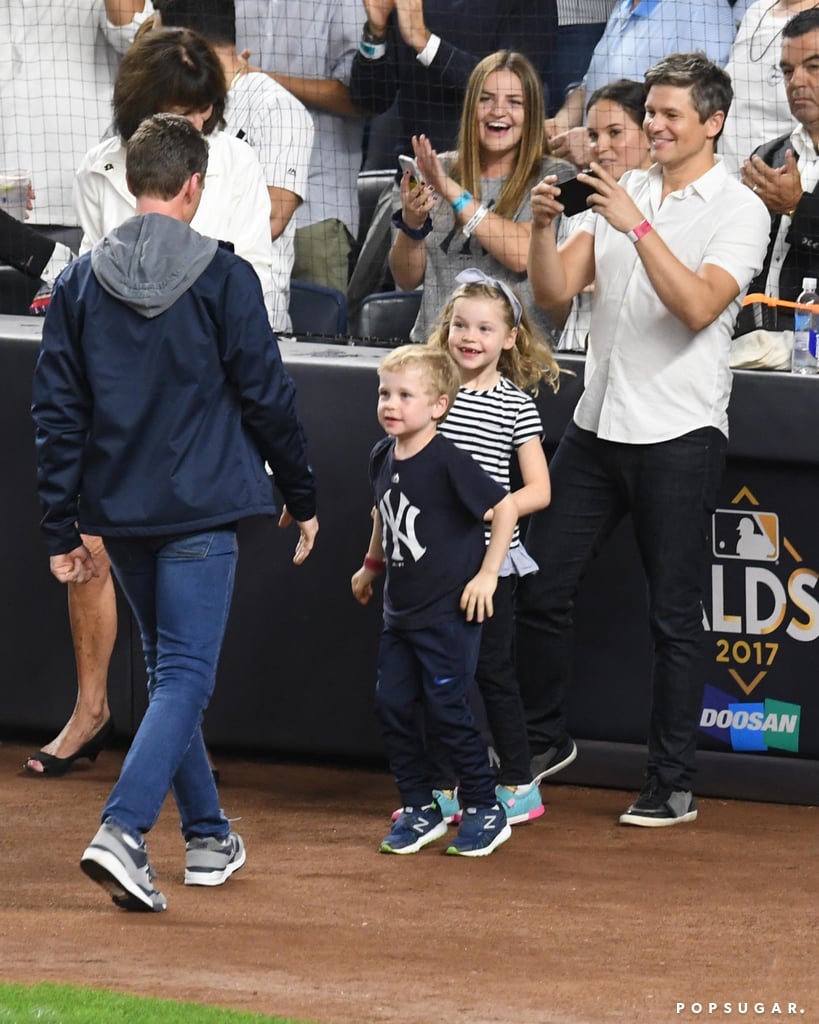 Neil Patrick Harris and His Family at NY Yankees Game 2017