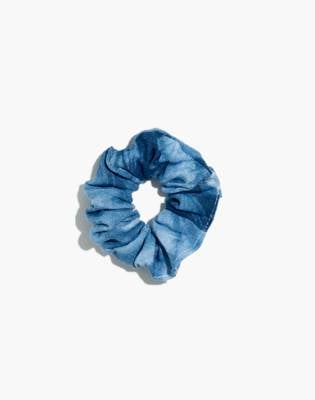 Dale & Blue Indigo-Dyed Linen Scrunchies