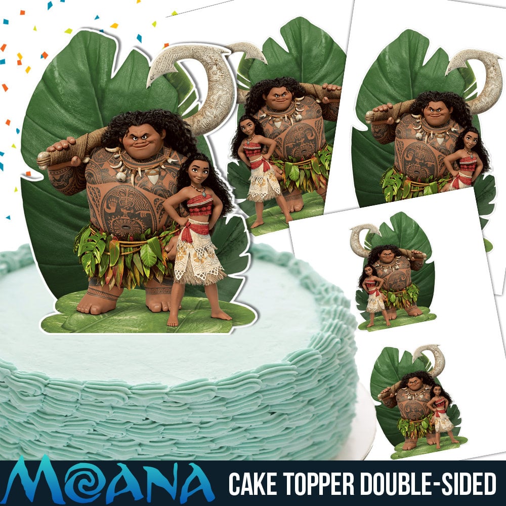Double Sided Cake Topper Moana Party Decor That Ll Show Your Kid How Far You Ll Go For Their Birthday Popsugar Family Photo 10 Double Sided Cake Topper Moana Party Decor That Ll Show Your Kid How Far You Ll Go For Their Birthday Popsugar Family Photo 10