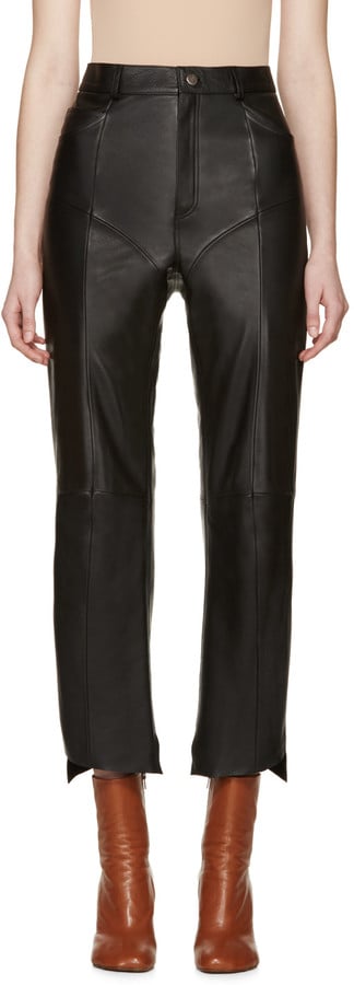Vetements Black Leather Moto Pants ($2,300)