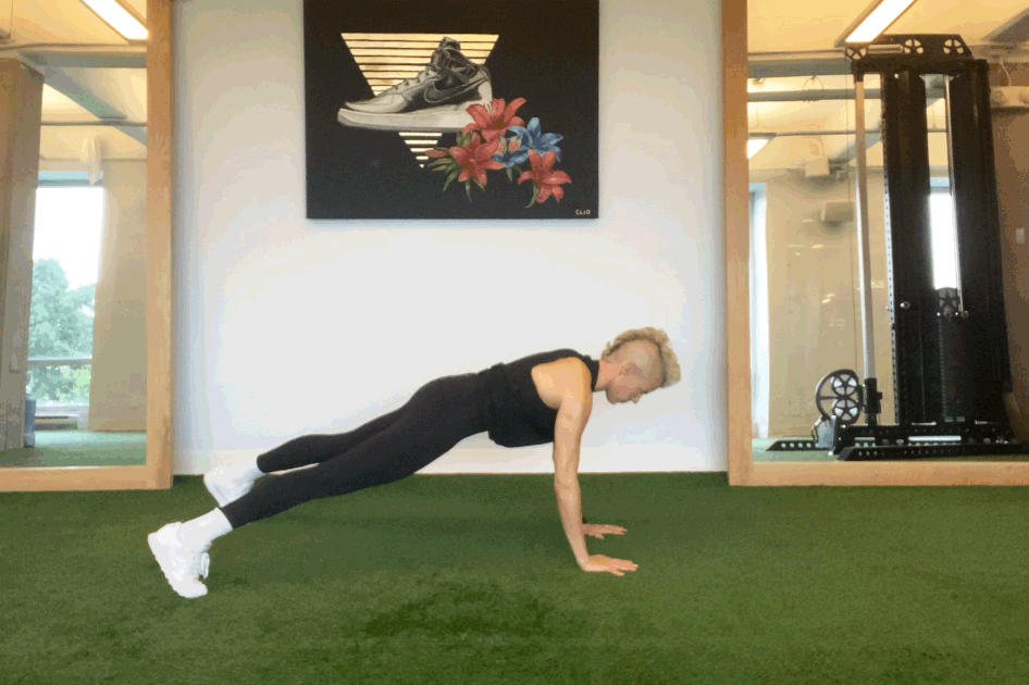 Plank With Alternating Overhead Reach Try This Celeb Trainer s 30