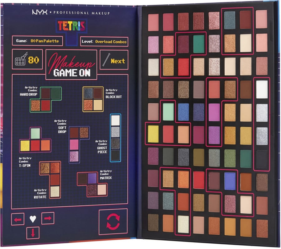 Tetris 80 Pan Artistry Shadow Palette