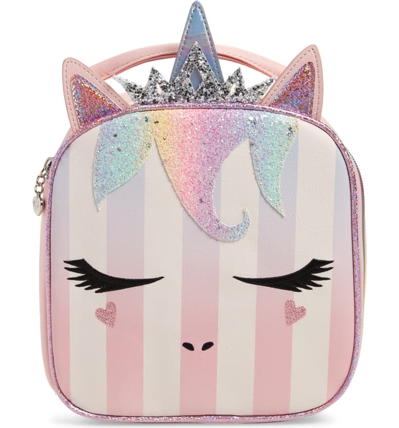 OMG Queen Miss Gwen Striped Unicorn Lunch Bag