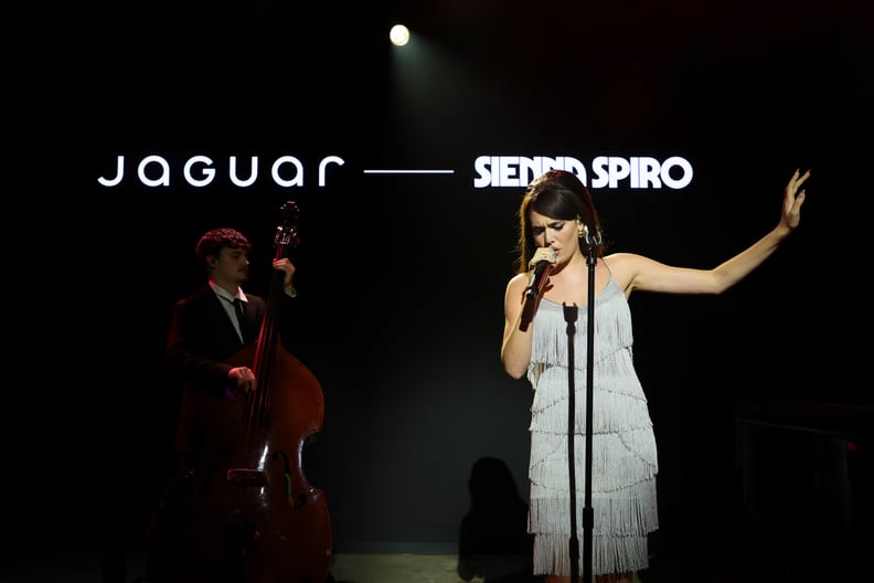 NEW YORK, NEW YORK - OCTOBER 06: Sienna Spiro performs during the JAGUAR TYPE 01 Reveal in New York City at Storied NYC on October 06, 2026 in New York City.  (Photo by Dimitrios Kambouris/Getty Images for JAGUAR Land Rover)