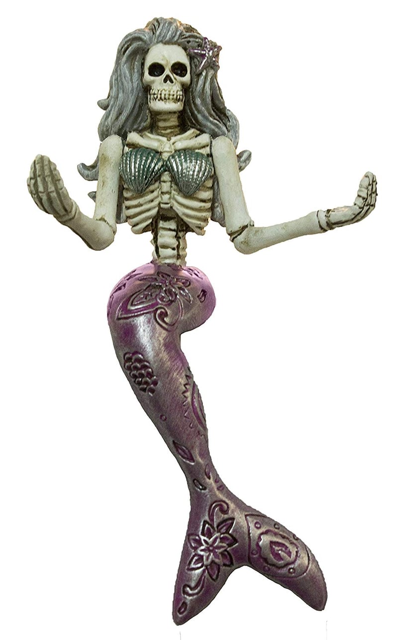 Dead Sea Mermaid Yoga Skeleton in Siddhasana Pose