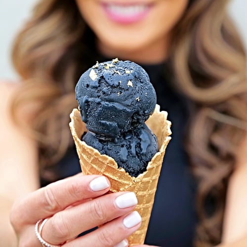 Black Ice Cream Food Video POPSUGAR Food