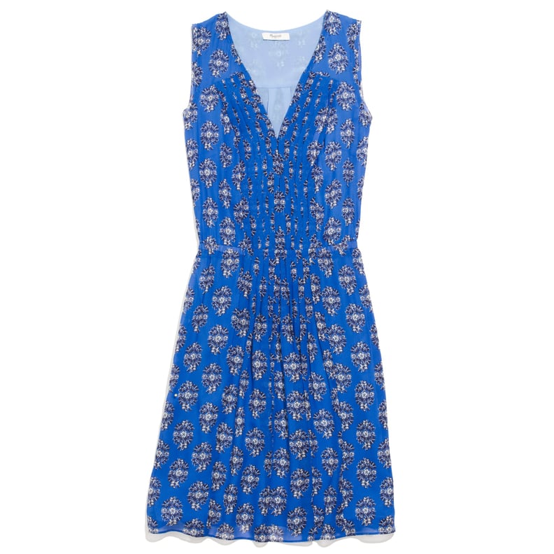 Madewell Printed Pleated Dress