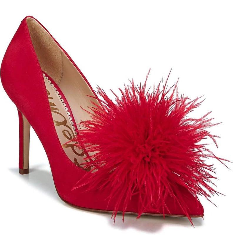 Sam Edelman Haide Feather Pom-Pom Pumps