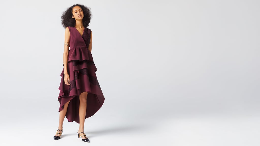 Adeam x Naomi Osaka Burgundy Naomi Lace Dress