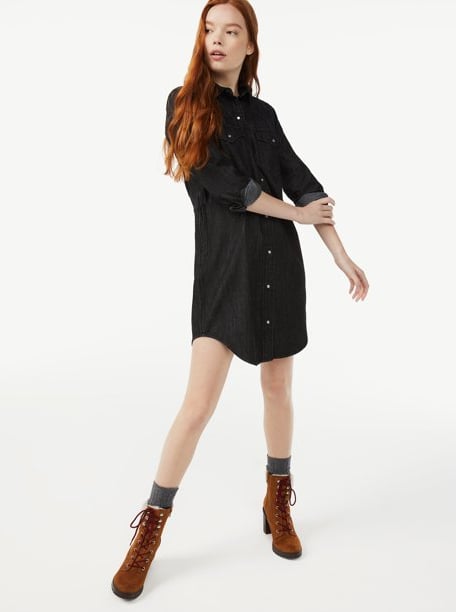 Free Assembly Women's Western Shirtdress