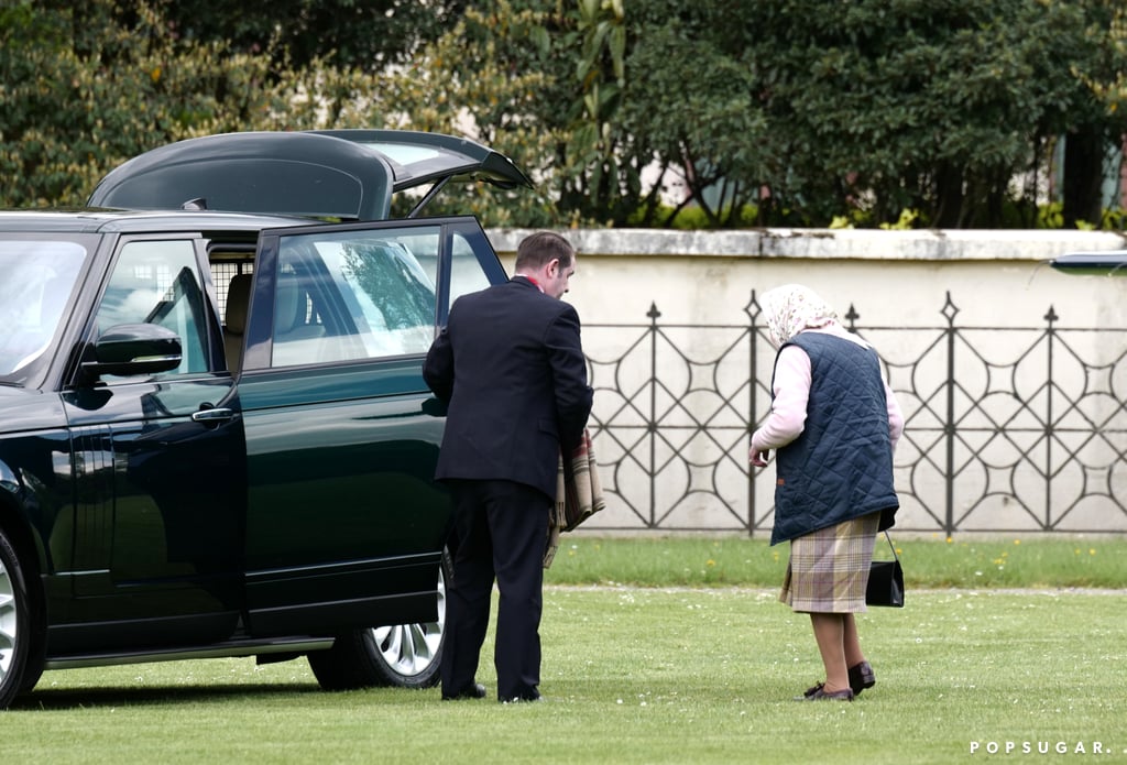 Queen Elizabeth II Meeting Prince Louis For the First Time