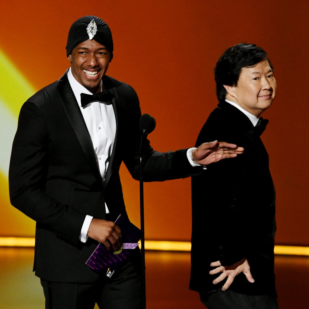 Nick Cannon and Ken Jeong at the 2019 Emmys