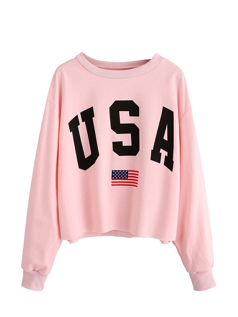 Kendall Jenner American Flag Sweater | POPSUGAR Fashion