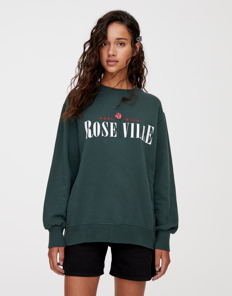 pull&bear Green “Roseville” sweatshirt
