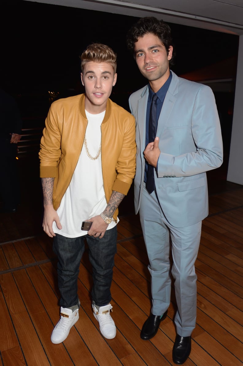Justin Bieber and Adrian Grenier