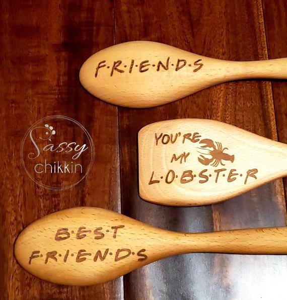 Friends-Inspired Wooden Spoon Set