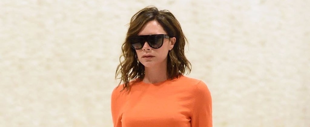 Victoria Beckham Orange and Green Outfit