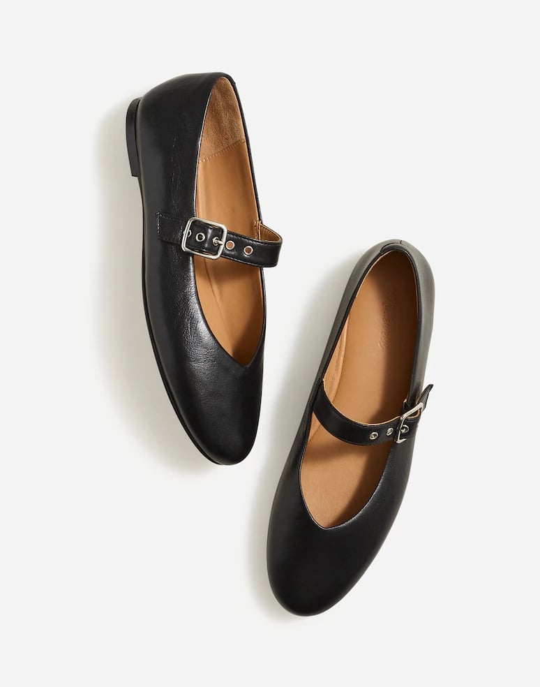 Madewell The Remy Mary Jane Flat ($104, originally $138)
Meet the edgier version of your go-to ballet flats. These Mary Janes have a chunky buckle strap for a more unconventional style. Plus, there are four different color options, from a shiny black leather to a smooth brown suede.