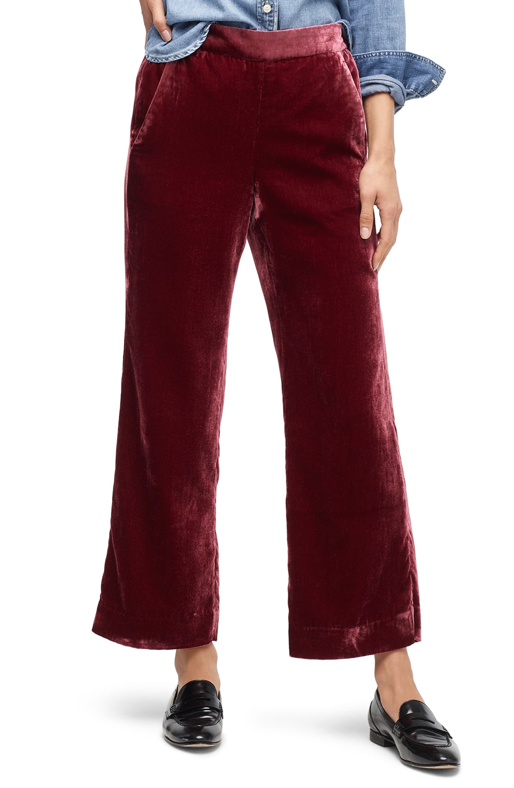 J.Crew Peyton Velvet Pull-On Pants, Nordstrom Dropped 17 New Pieces  That'll Have You Excited For October Outfits