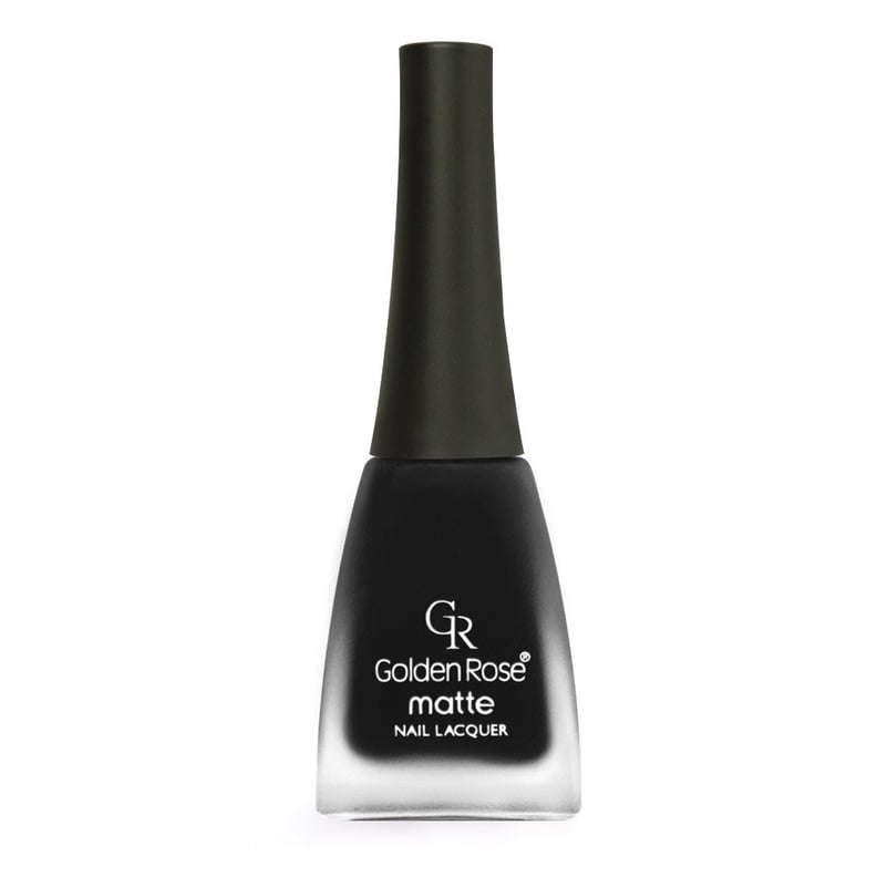 Golden Rose Matte Nail Polish in 12 Nero Black