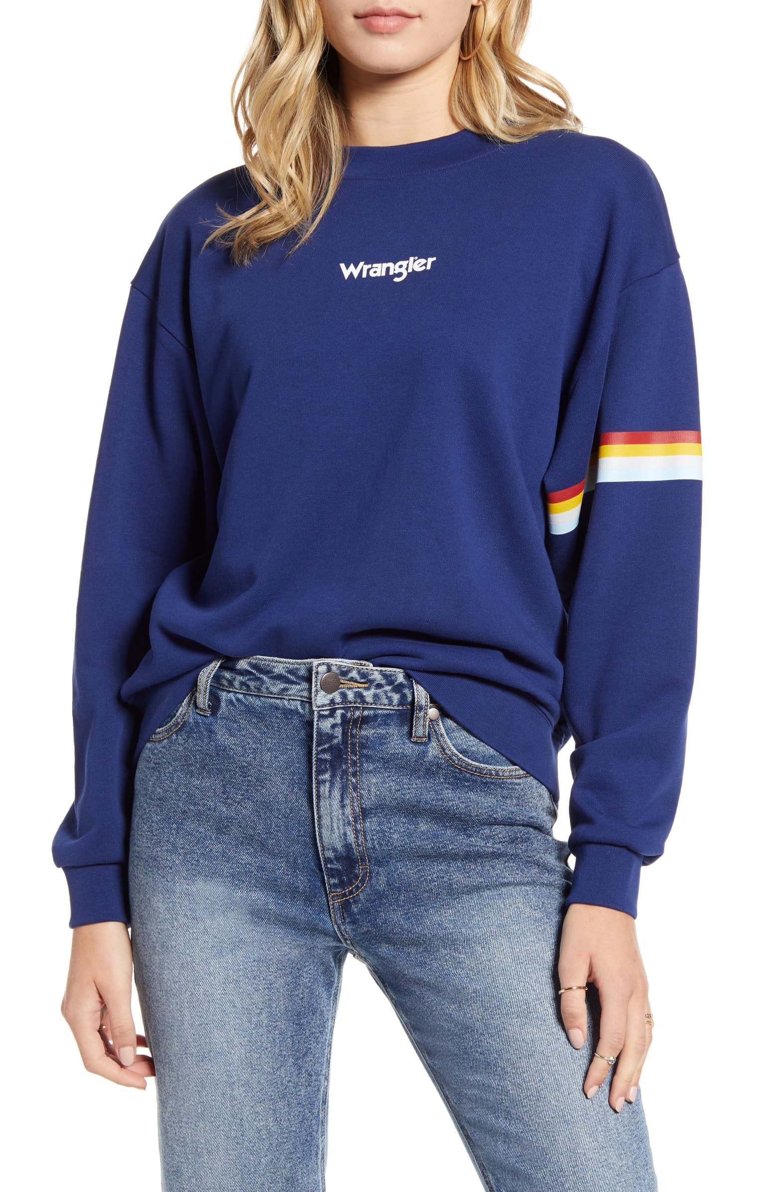 Wrangler '80s Retro Sweatshirt | 12 Sweatshirts That Pair With Everything  From Blazers and Jeans to Leggings and Sneakers | POPSUGAR Fashion Photo 9