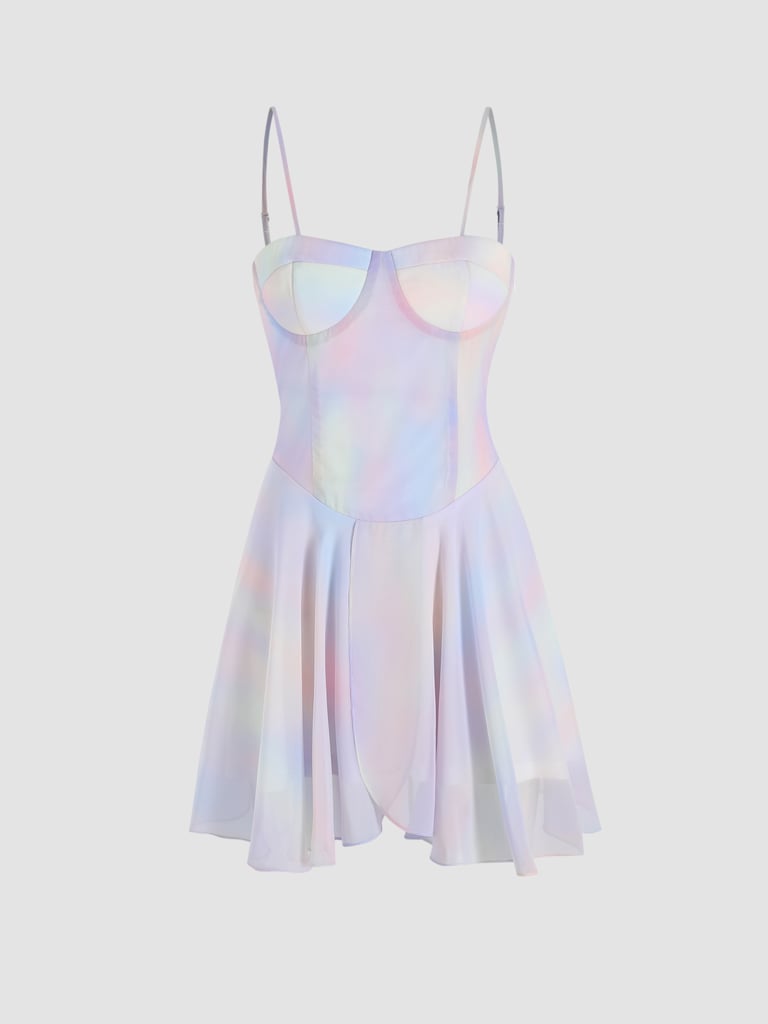 Cider Higher Love Pastel Mini Dress