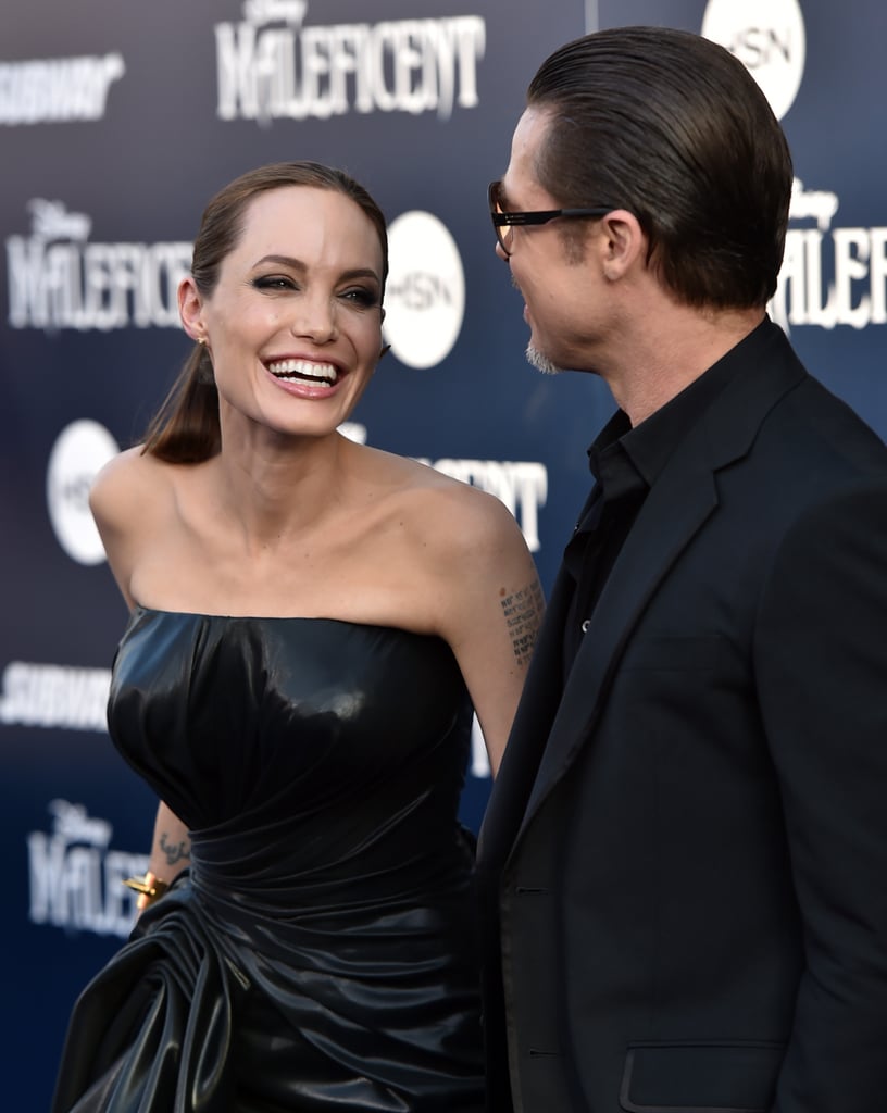 Angelina Jolie and Brad Pitt at the Maleficent LA Premiere