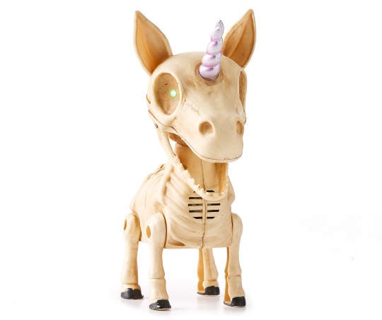 Big Lots Animated Mini Unicorn Skeleton