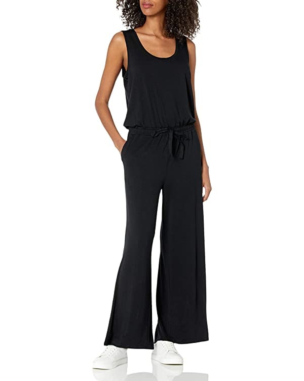 Dresses & Jumpsuits: Amazon Essentials Sleeveless Scoopneck Wide-Leg Jumpsuit