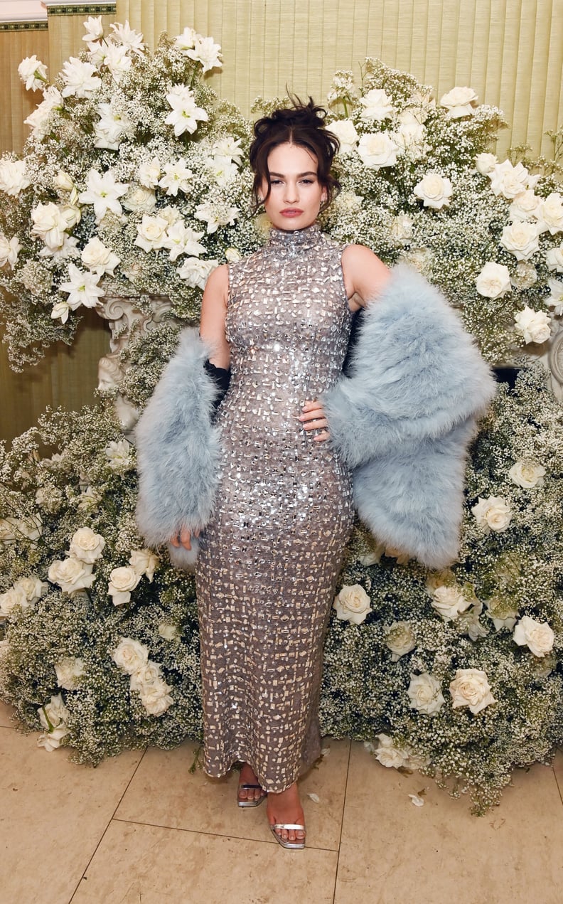 Lily James at the British Vogue and Tiffany & Co. 2023 BAFTAs Afterparty
