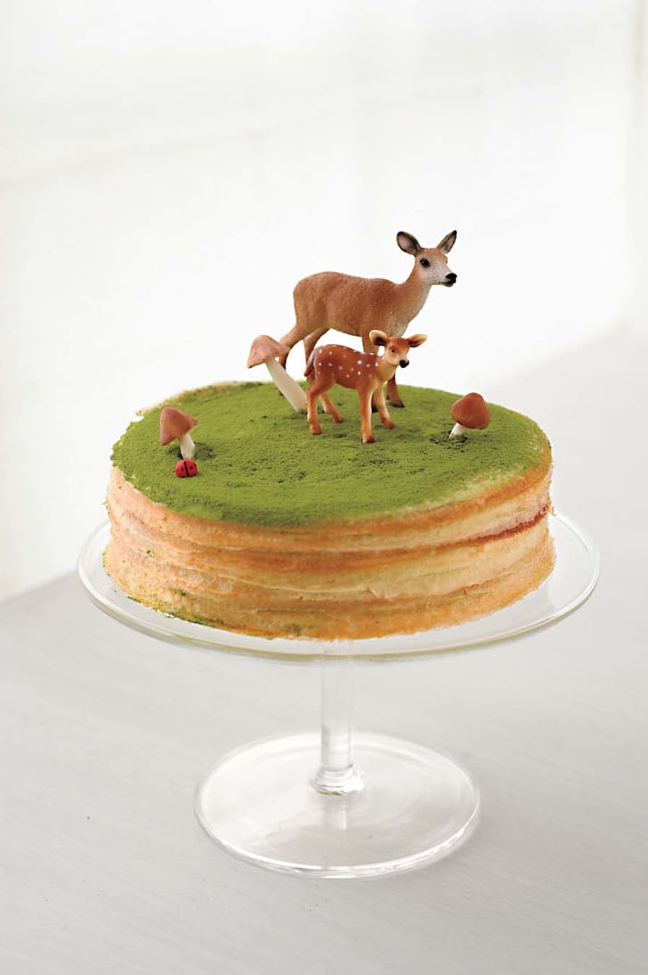 A Green Tea Mille-Crepes Cake | Martha Stewart Woodland Forest Baby ...