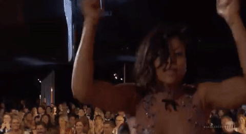 And Taraji Directly Shared Her Excitement With Everyone Watching at Home