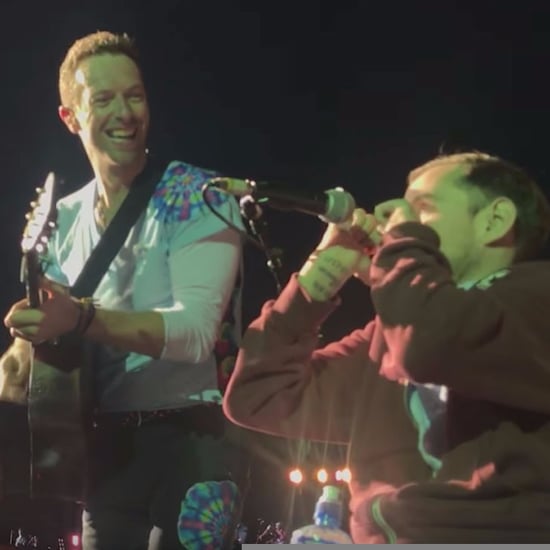 Chris Martin Singing With Fan in Wheelchair Coldplay Concert